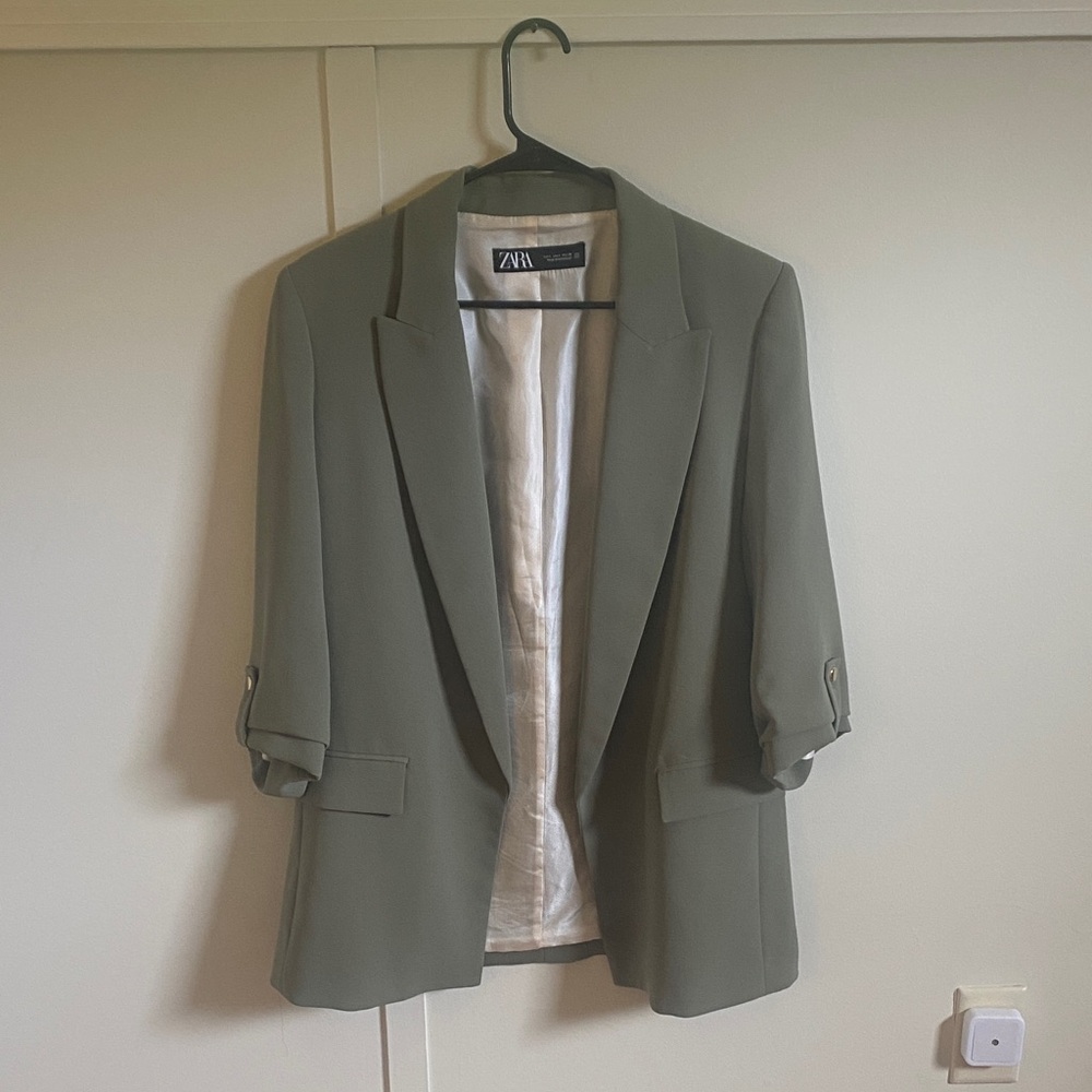 Zara Sage Green Jacket